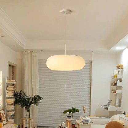 Stylish White Pendant Light with Soft LED Glow - Befez