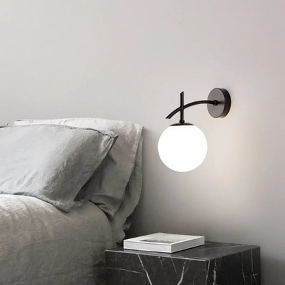 Elegant Gold Glass Wall Light Fixture