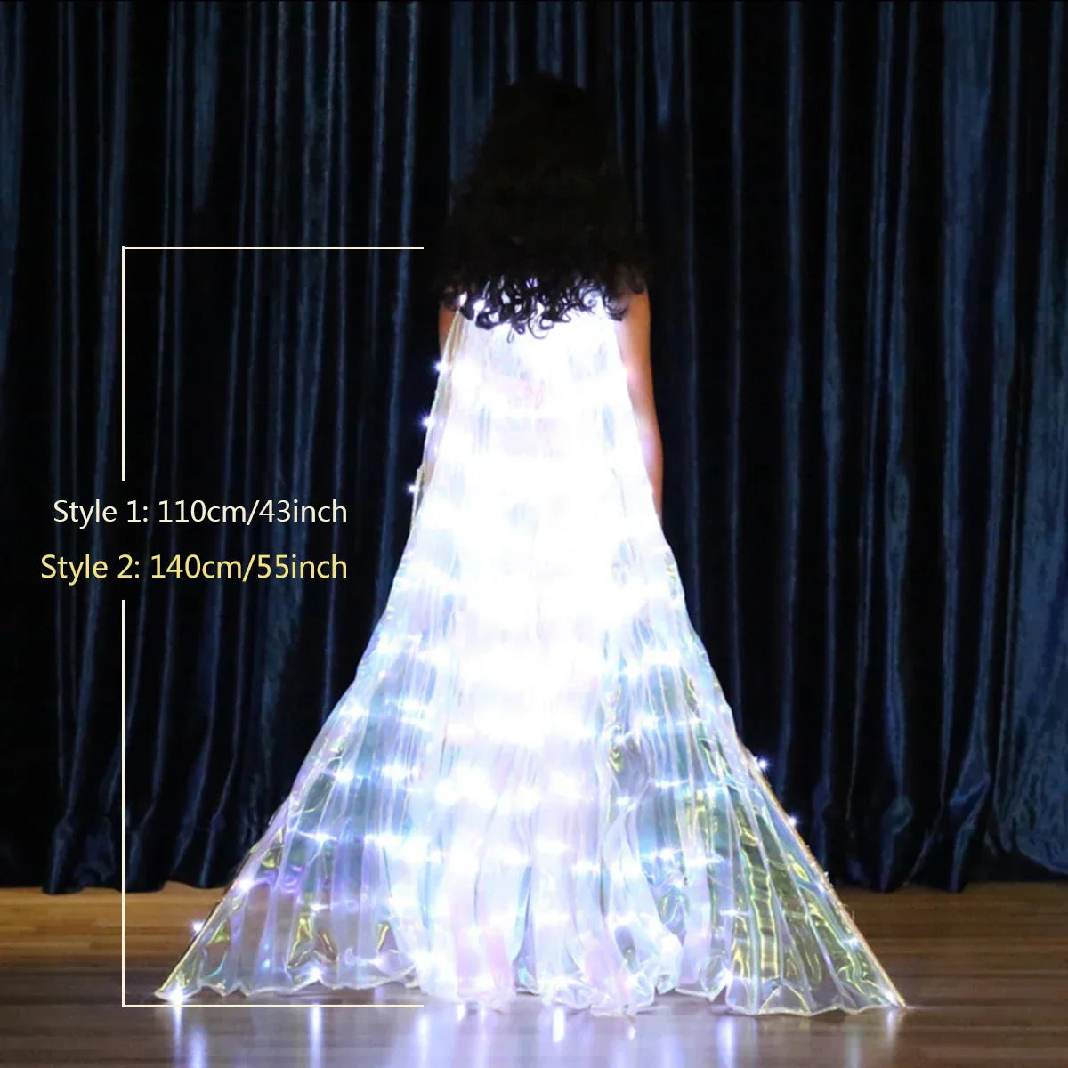 Colorful LED Fairy Wing Costume for Girls - Befez