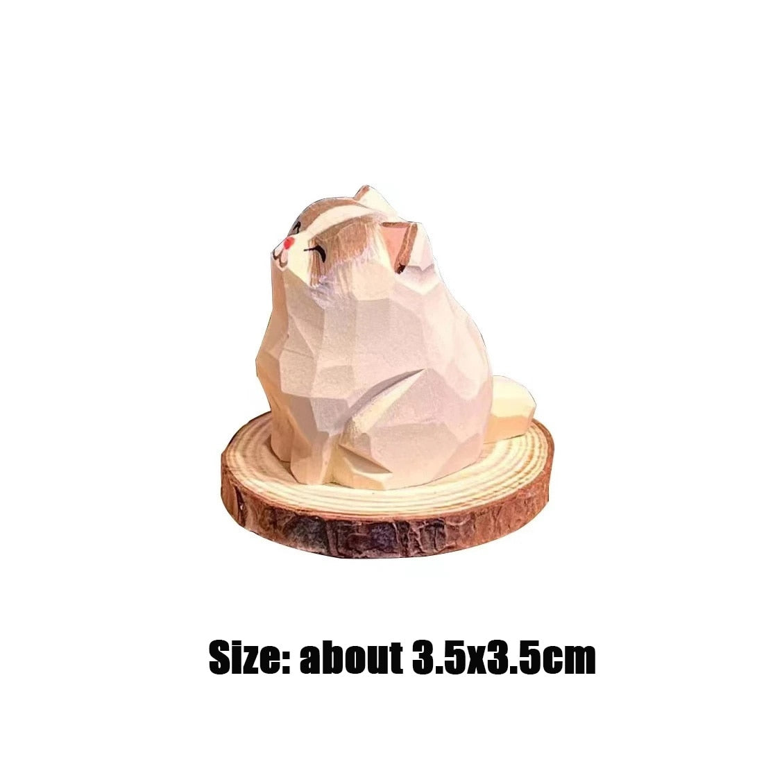 Adorable Handcrafted Wood Animal Figurines