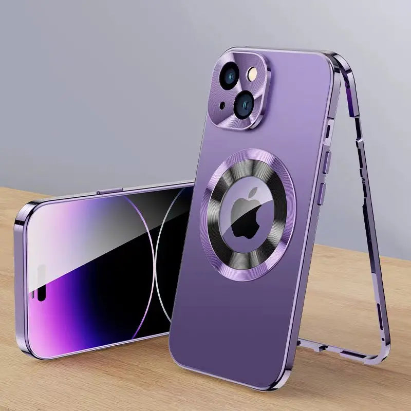 Premium Metal Magnetic Case for iPhone 15 14 13