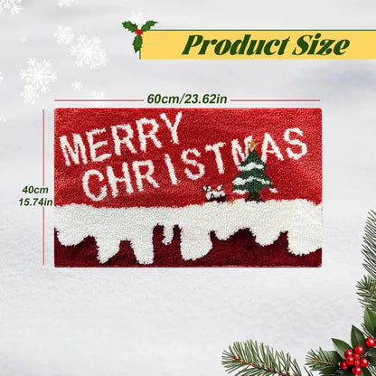 Fun Christmas Doormat with Santa & Gingerbread Design