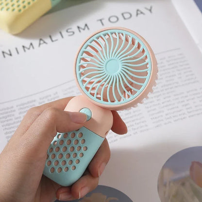 Compact Rechargeable Mini Hand Fan with Scented Mode