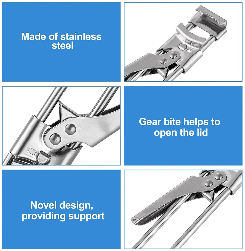 Easy Grip Lid Opener for Arthritis Hands Stainless Steel