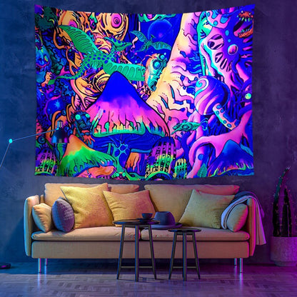 Vibrant Colorful Wall Hanging Tapestry