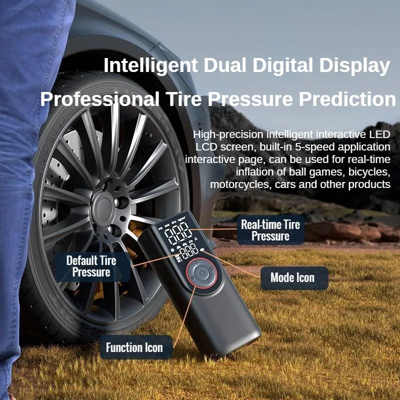 Portable Air Compressor Pump 150PSI with LED Light