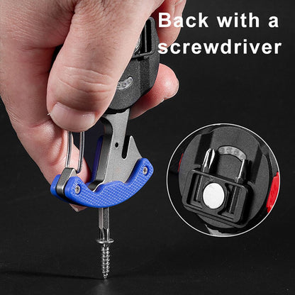 Compact Multi Tool LED Keychain Flashlight