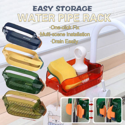 Space Saving Sink Caddy Sponge Holder Rack