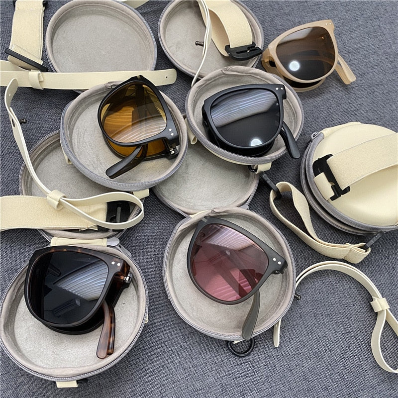 Stylish UV Protection Folding Clear Lens Sunglasses