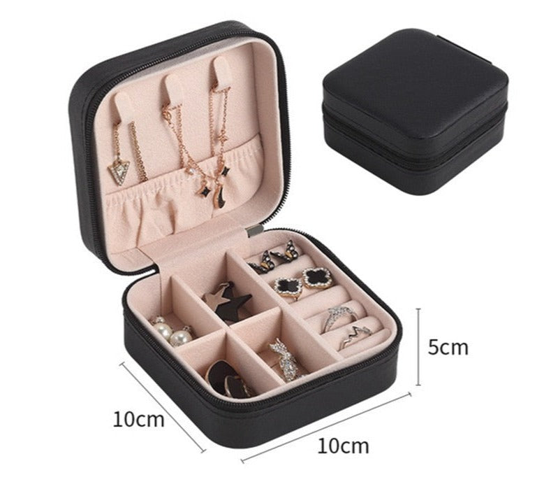Compact Travel Jewelry Storage Case