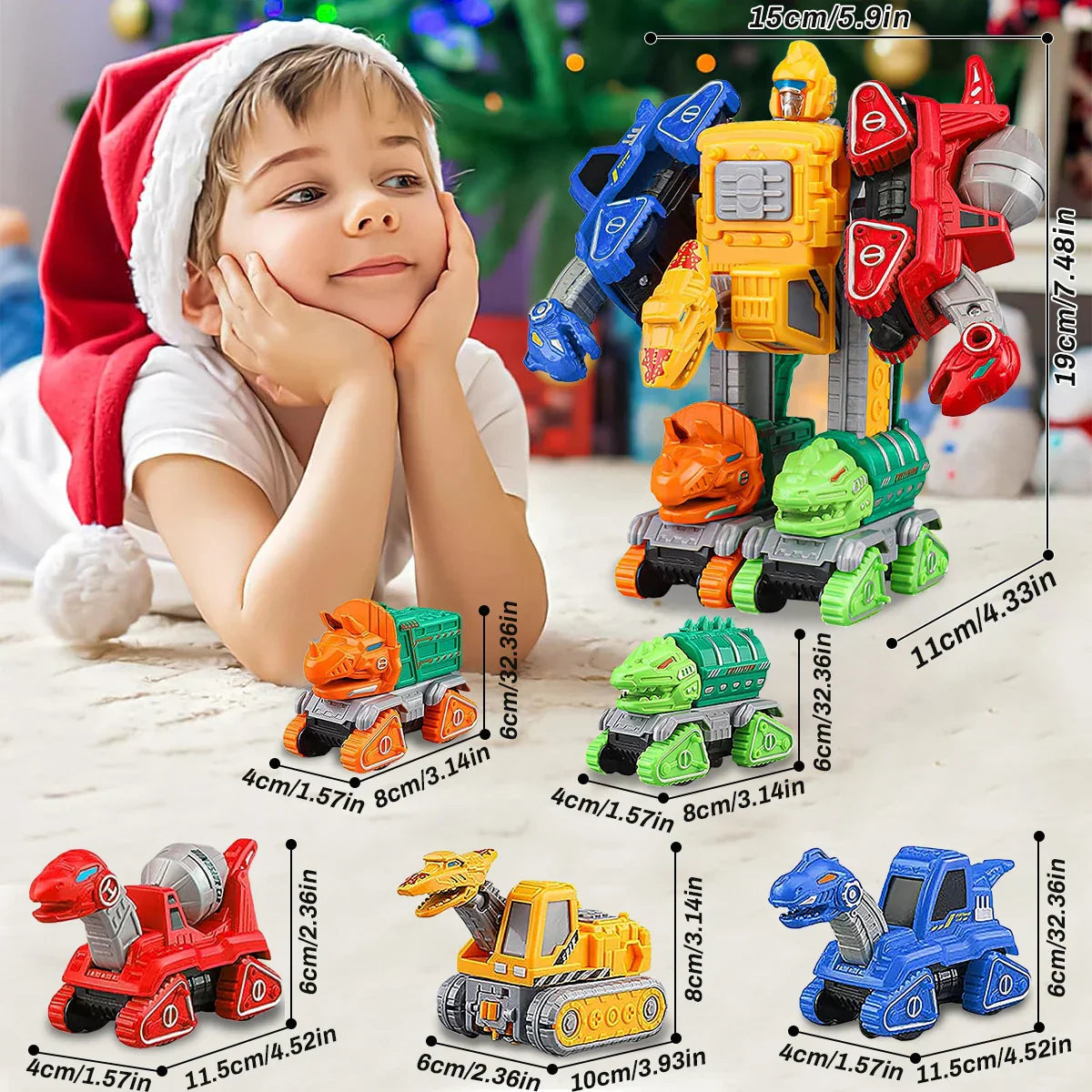 Ultimate 5-in-1 Transforming Car Toy Set