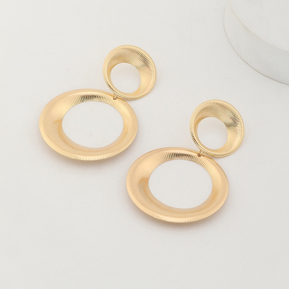 Luxury Circle Earrings | Elegant Bold Statement Jewelry