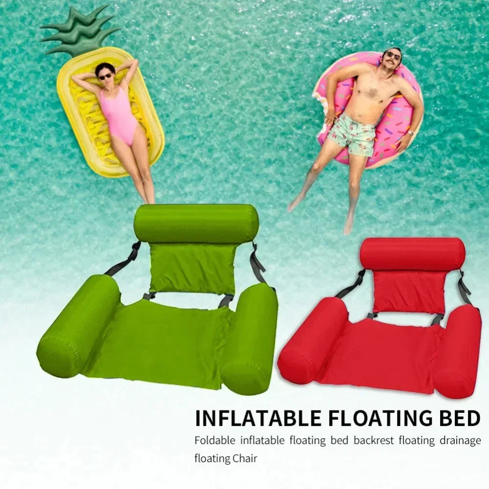 Comfortable Pool Float Lounge Chair - Adjustable & Portable