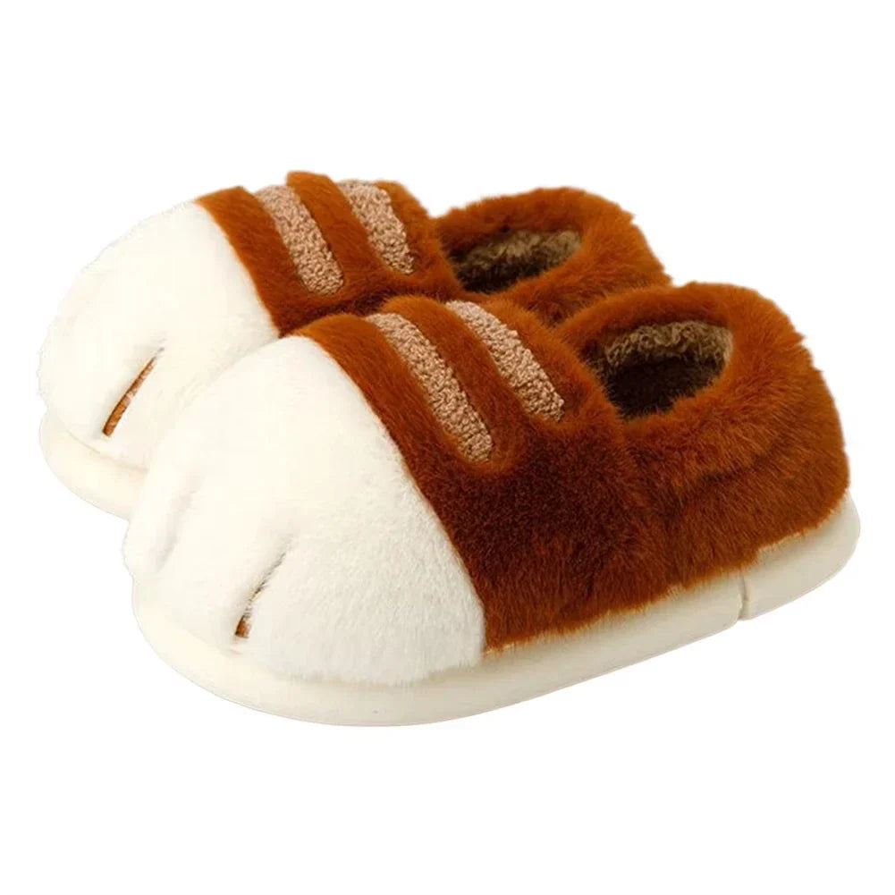 Cozy Cat Paw Slippers for Women Soft & Warm