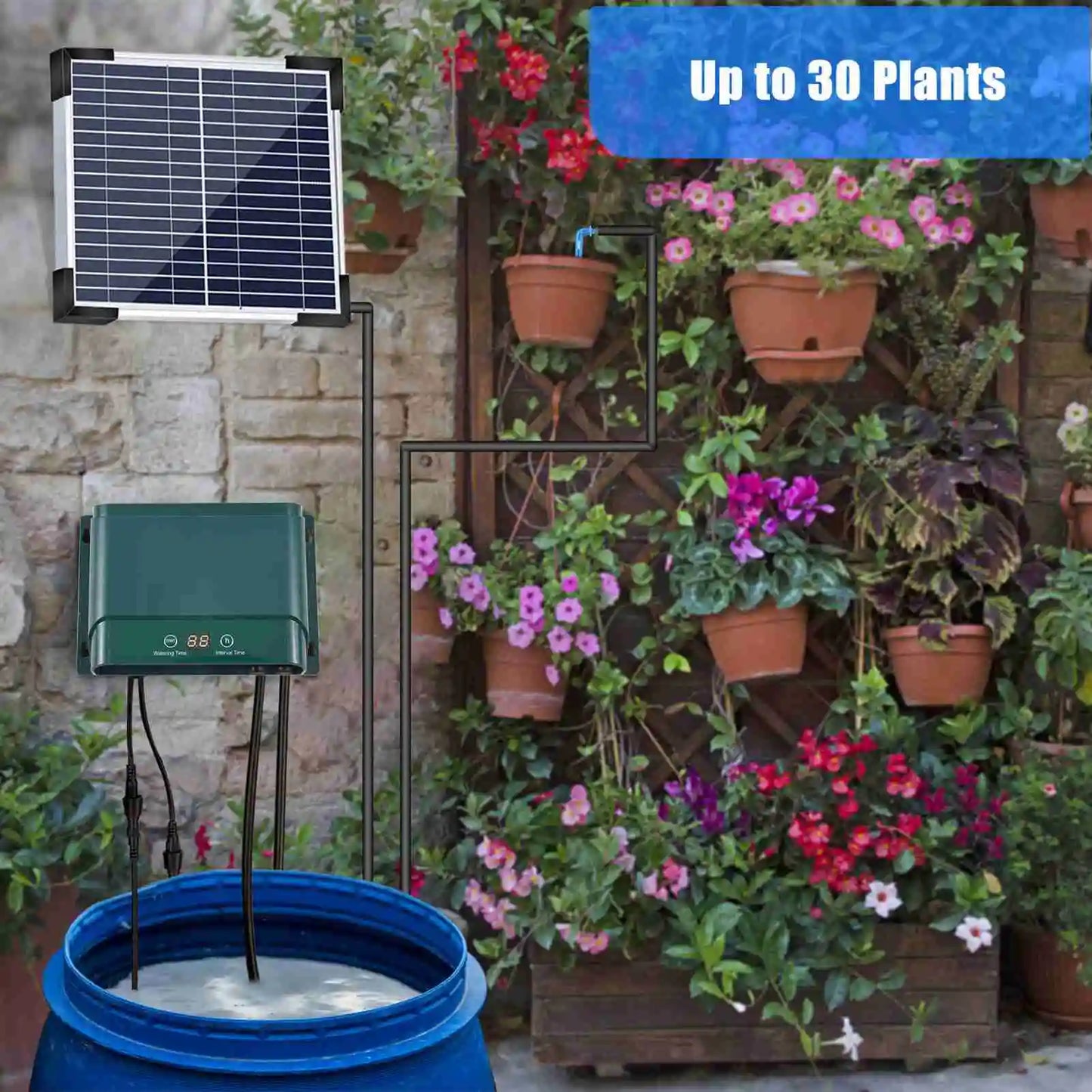 Easy Garden Watering System with Timer and 30 Settings