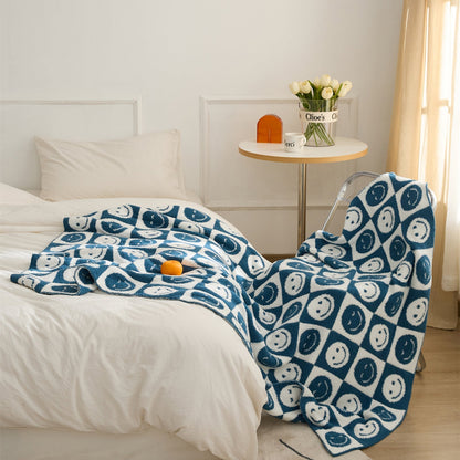 Colorful Plaid Throw Blanket