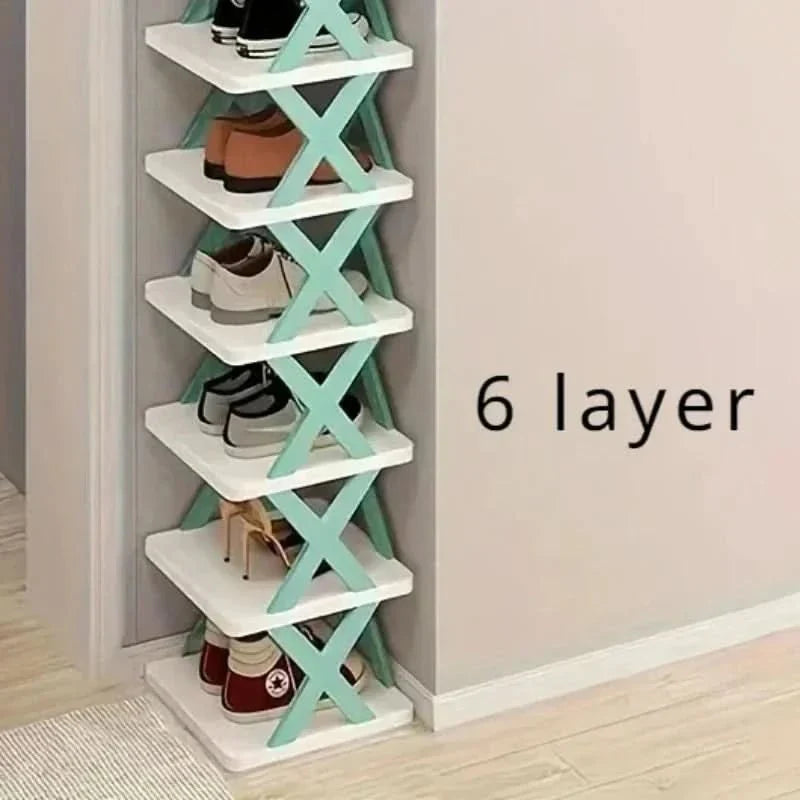Space Saving Stackable Shoe Rack Organizer