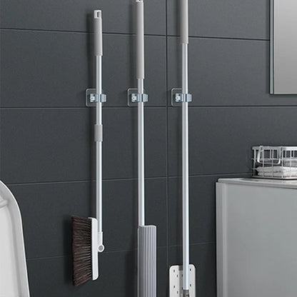 Easy Install Wall Mounted Mop Holder Set of 4