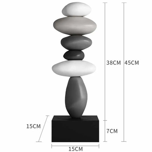 Serenene | Natural Rock Balance Decorative Accent - Befez