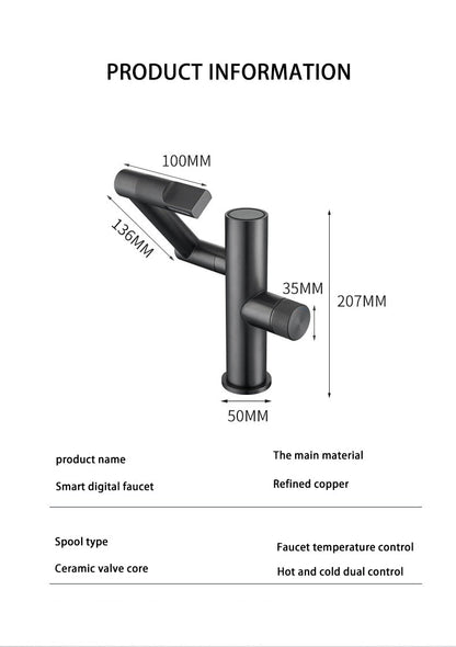 Stylish Automatic Rotating Waterfall Kitchen Faucet