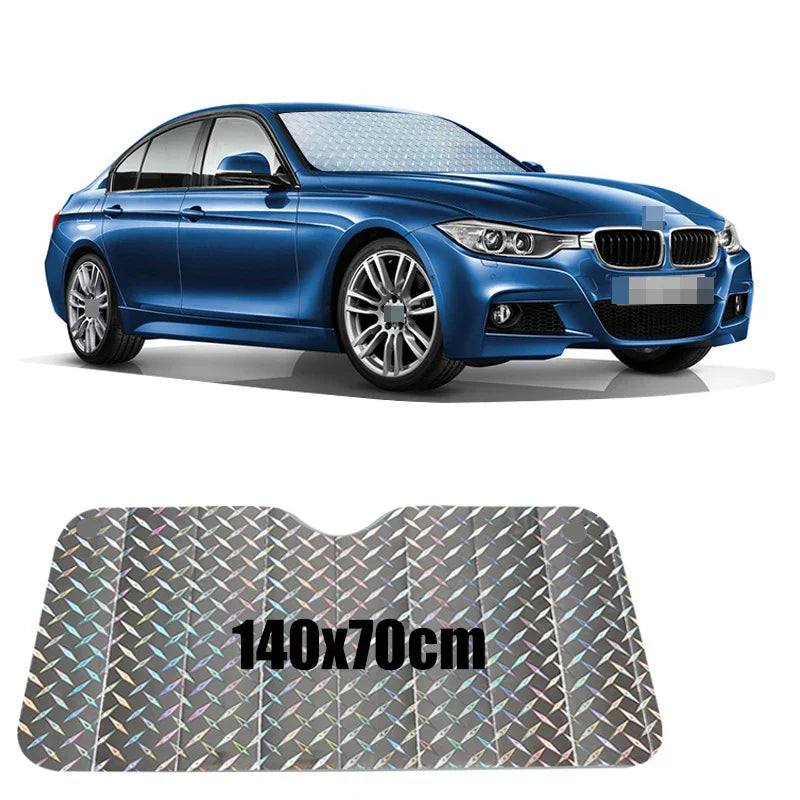 Premium Car Sun Shade with UV and Heat Blocker