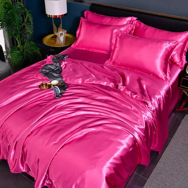 Soft Satin Bed Duvet Cover