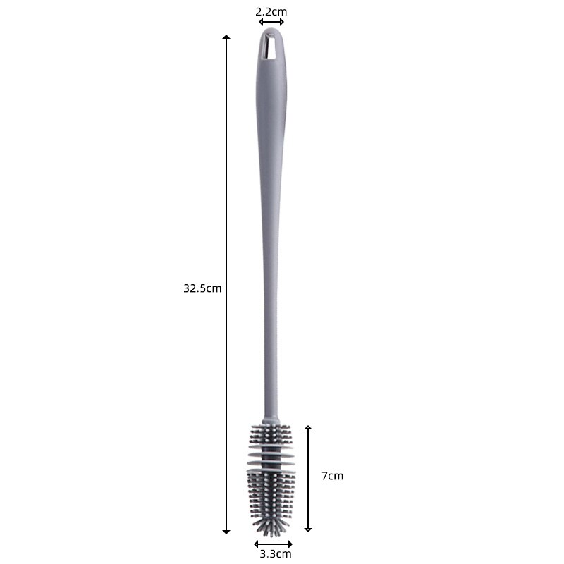 Soft Silicone Bottle Brush for Cleaning Glasses