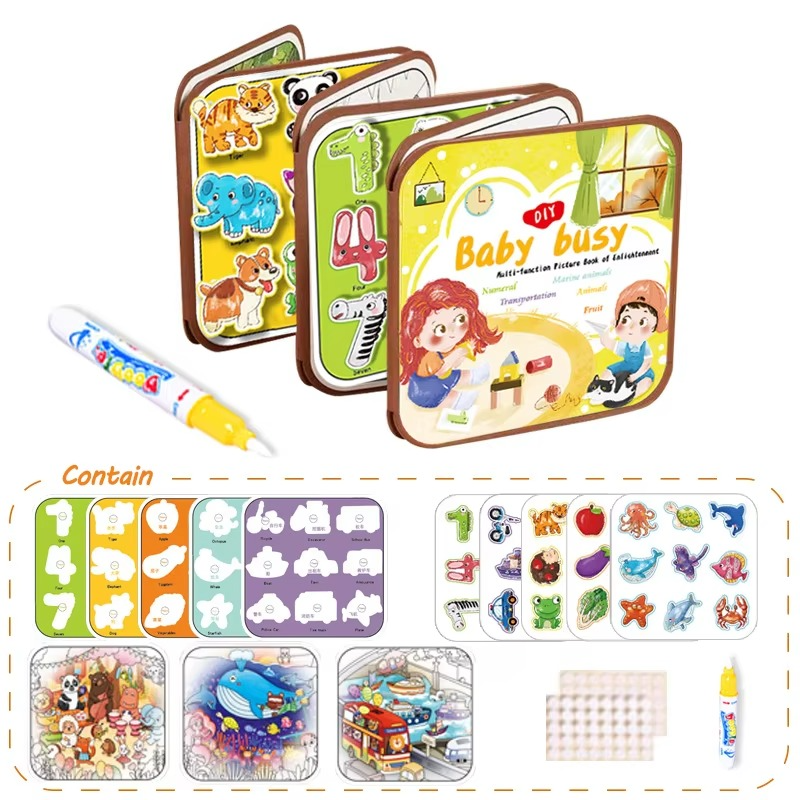Interactive Kids Learning Book and Drawing Pad