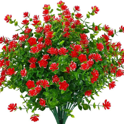 Colorful Outdoor Artificial Hanging Flowers