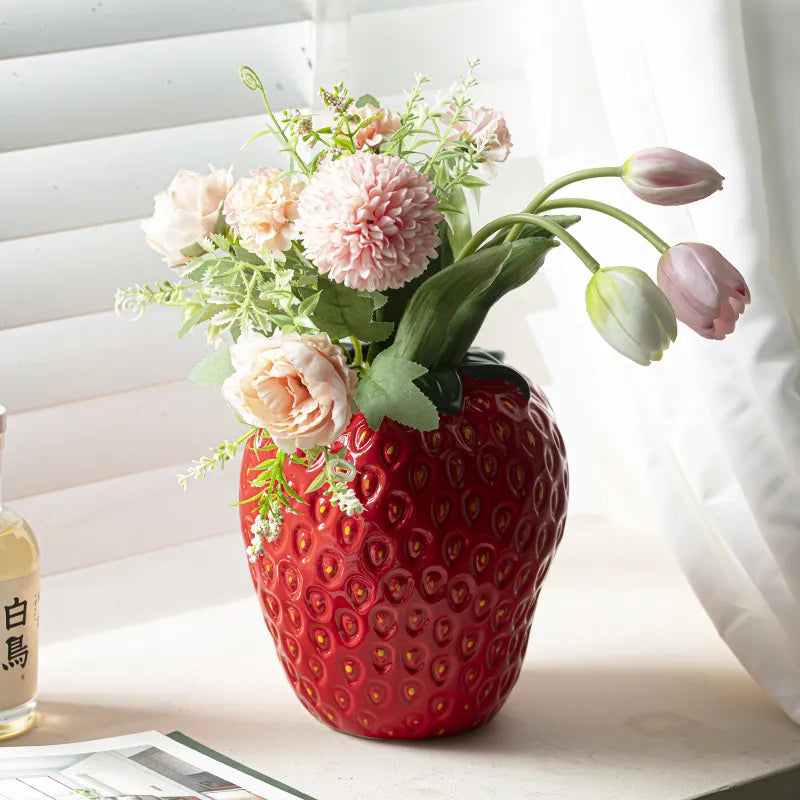 Pretty Pink Flower Vase