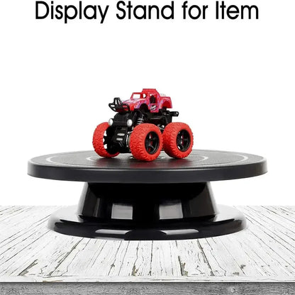 Rotating Cake Stand with 360° Spin, 28cm Square