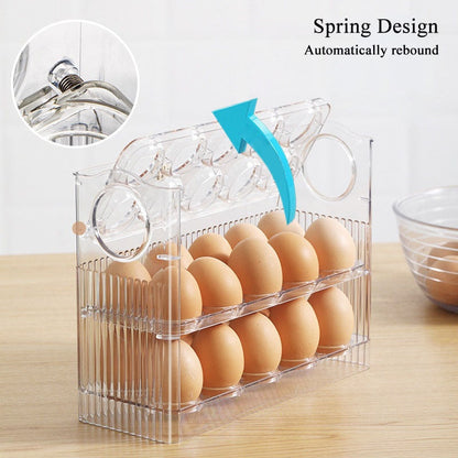 Space Saving Auto Flip Egg Tray