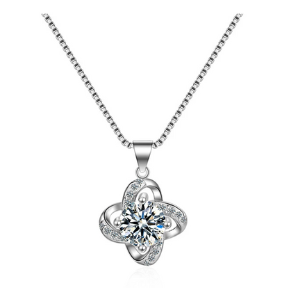 Beautiful Love Knot Necklace and Earring Set