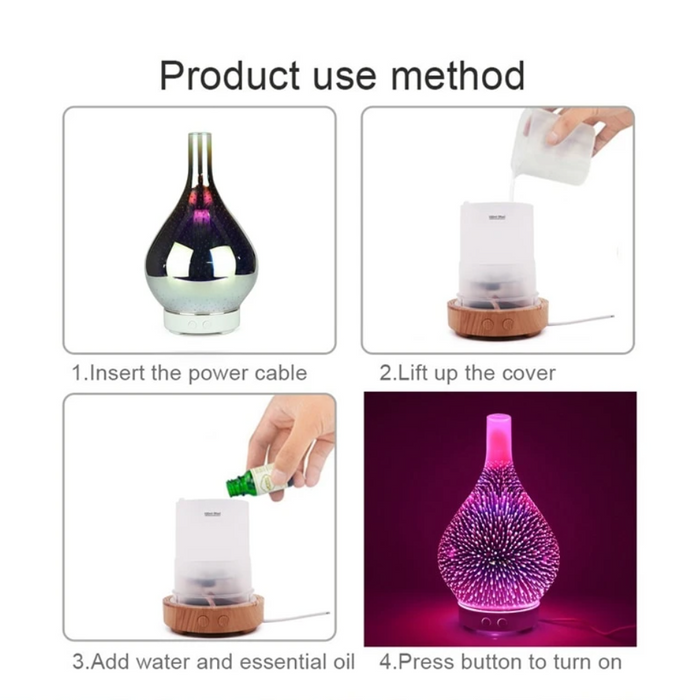 Colorful Aroma Essential Oil Diffuser for Home Relaxation