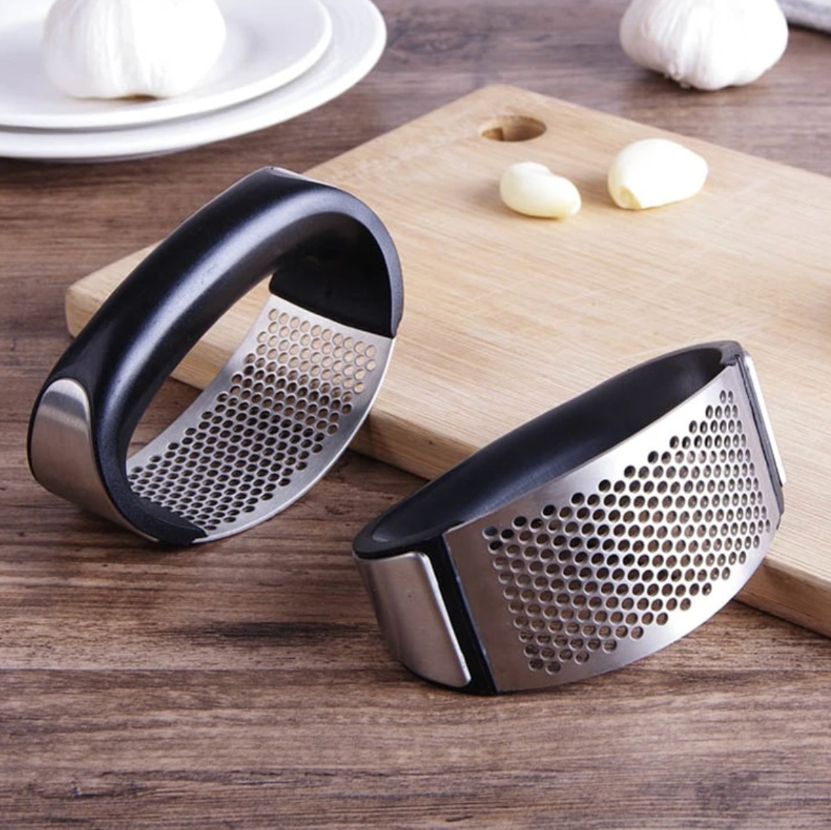 Premium Garlic Press Stainless Steel Kitchen Gadget