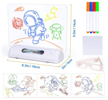 Colorful Kids LED Drawing Tablet with Fun Effects