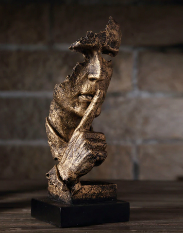 Unique Gold Art Sculpture - Modern Nordic Home Decor