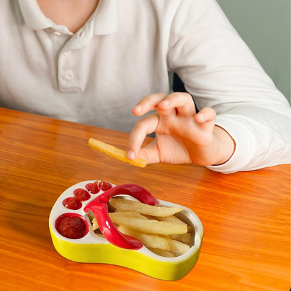 Colorful Ceramic Flip Flop Shaped Serving Dish