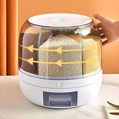 Automatic 360 Degree Grain Storage Container
