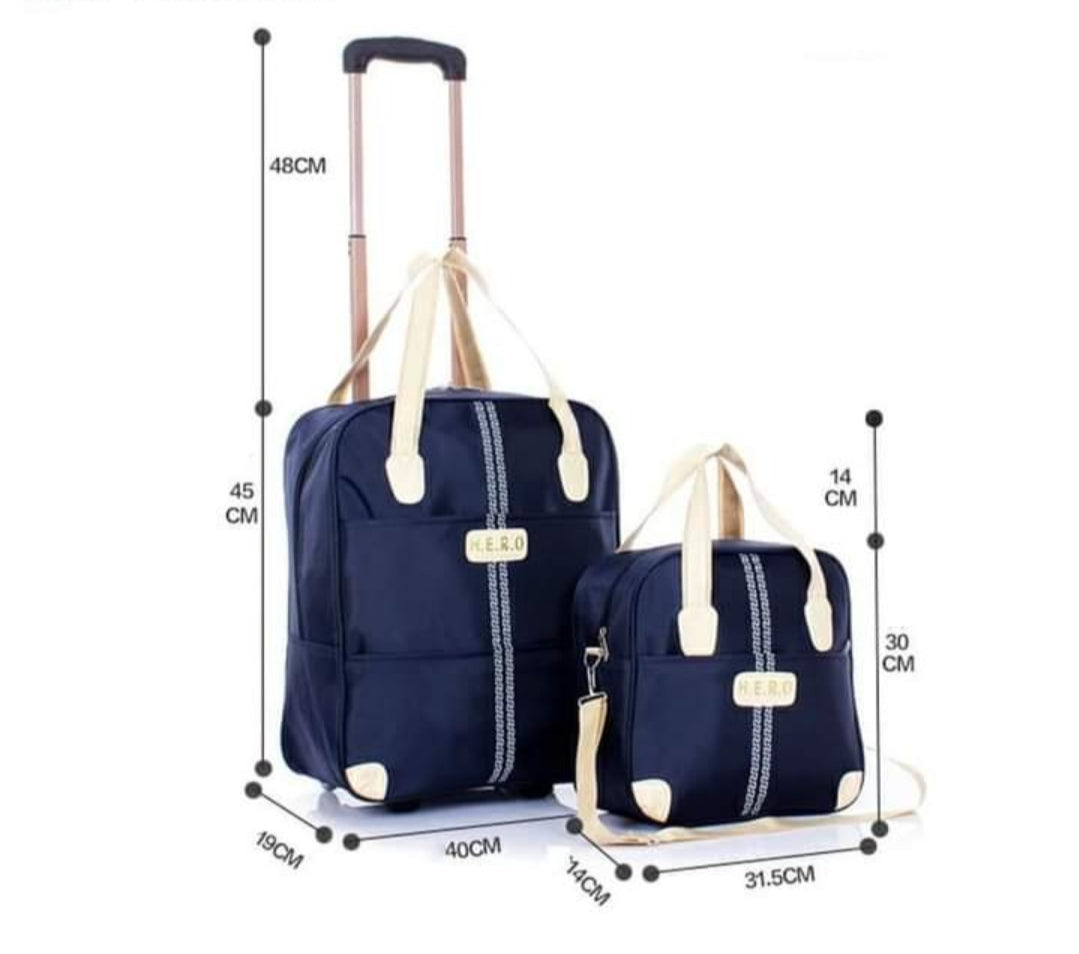 Practical 2 in 1 Rolling Travel Luggage Bag