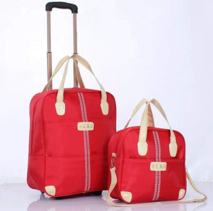 Practical 2 in 1 Rolling Travel Luggage Bag - Befez