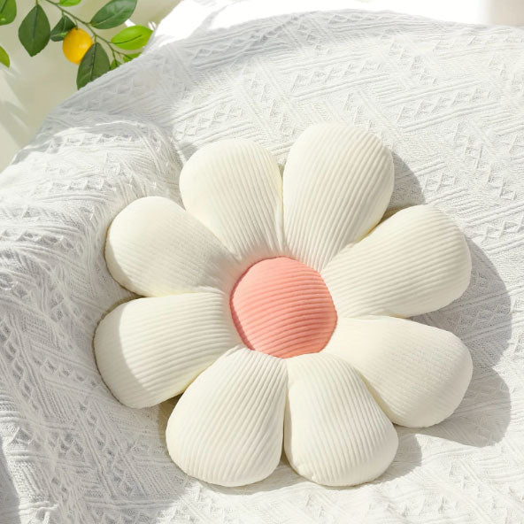 Soft Floral Throw Pillow