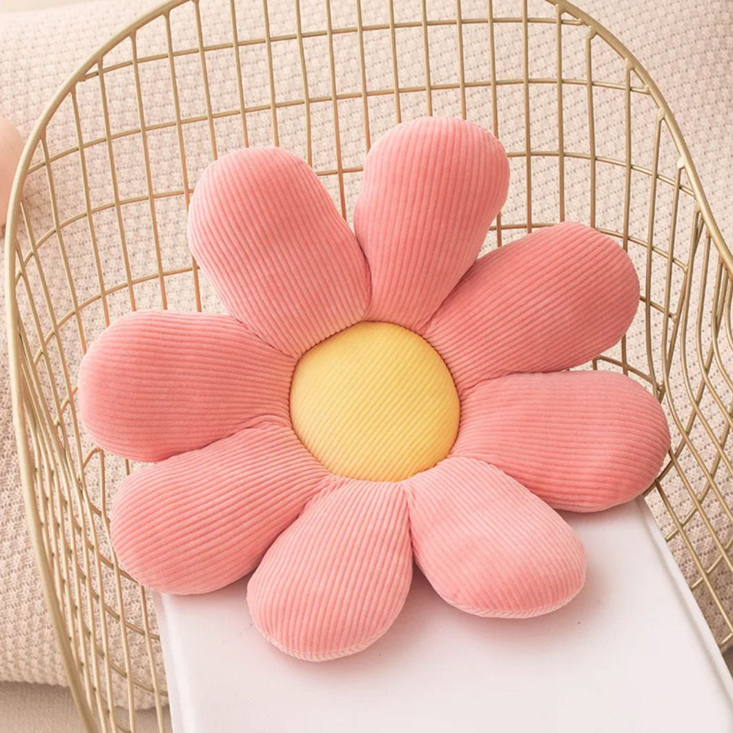 Soft Floral Throw Pillow