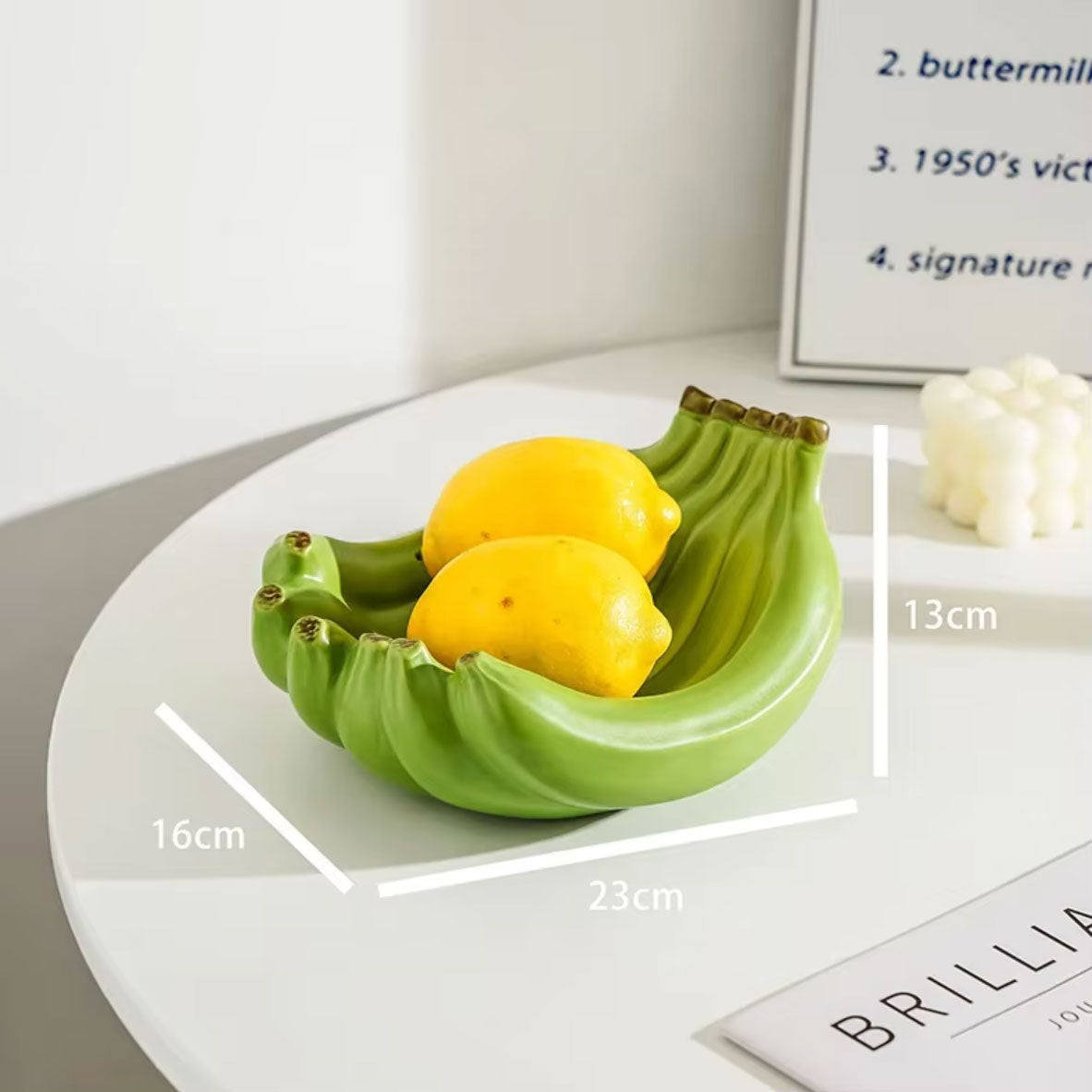 Yellow Fruit Kitchen Storage Dish