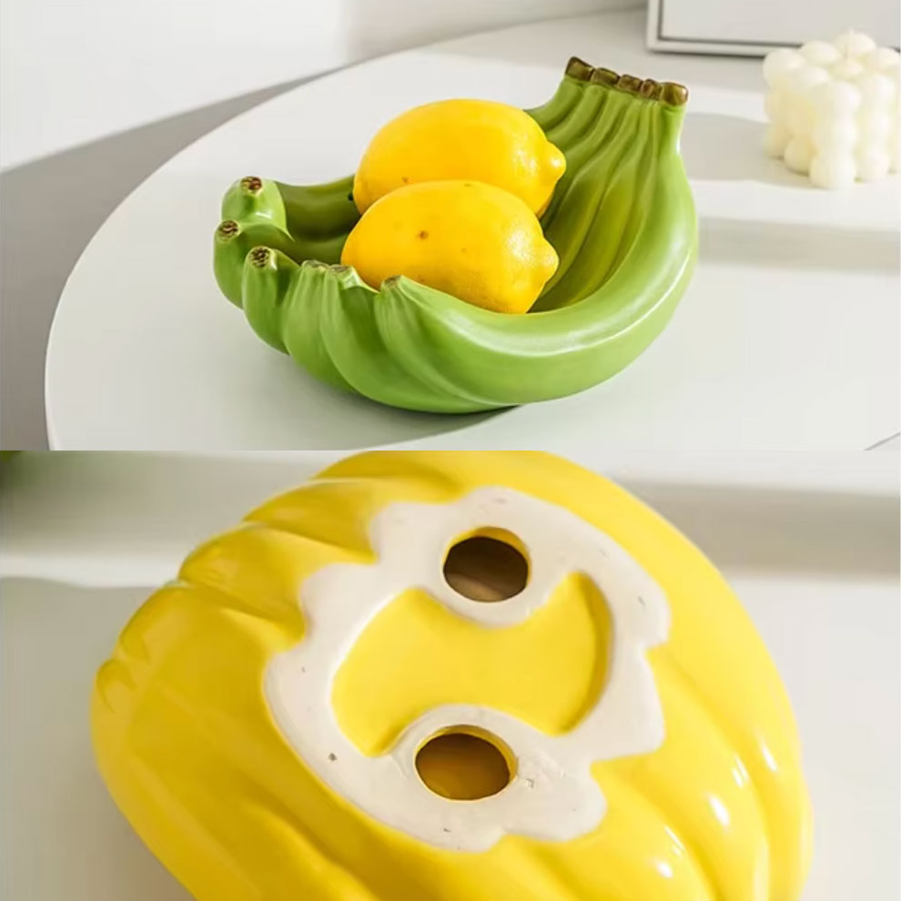 Yellow Fruit Kitchen Storage Dish