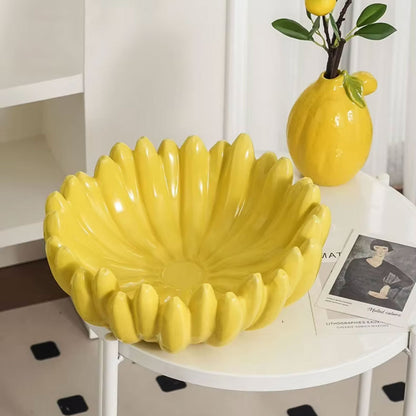 Yellow Fruit Kitchen Storage Dish
