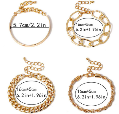 Beautiful 4-Piece Bangle Set