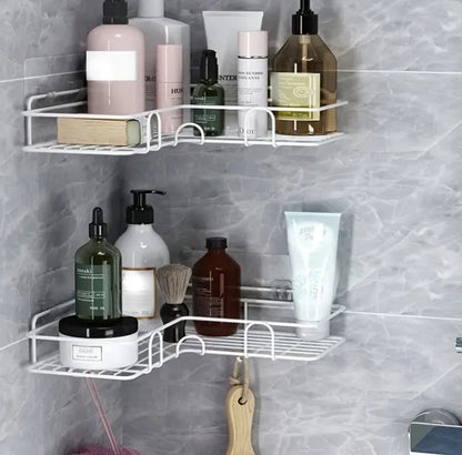 Compact Corner Bathroom Storage Organizer