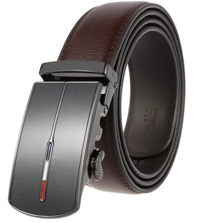 Premium Mens Leather Belt with Auto Buckle
