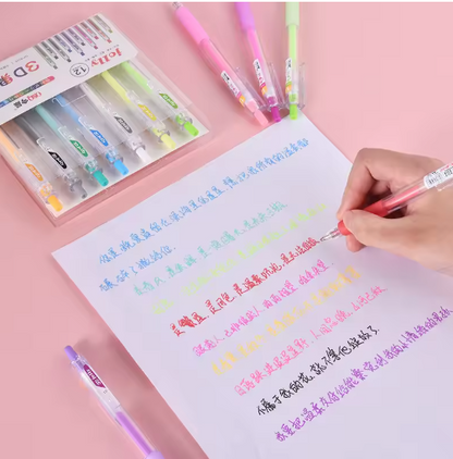 Vibrant Gel Pen Set for Artistic 3D Designs
